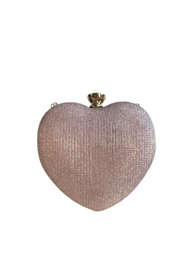 Talianske čokoládové pralinky - GLITTER HEART PINK 240g