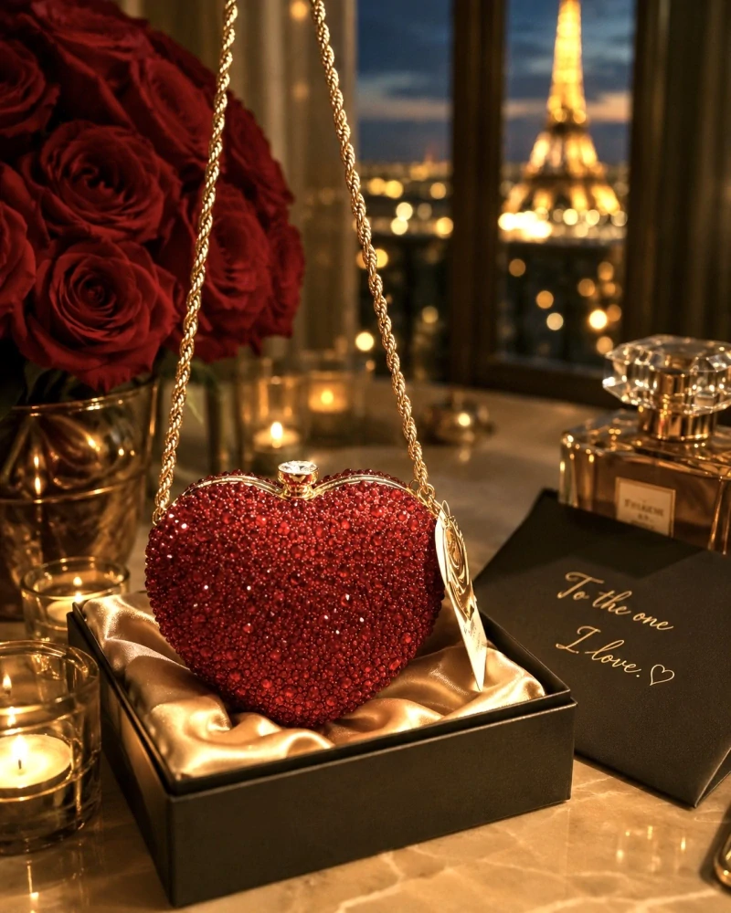 Talianske čokoládové pralinky - Briliant HEART Red 120g