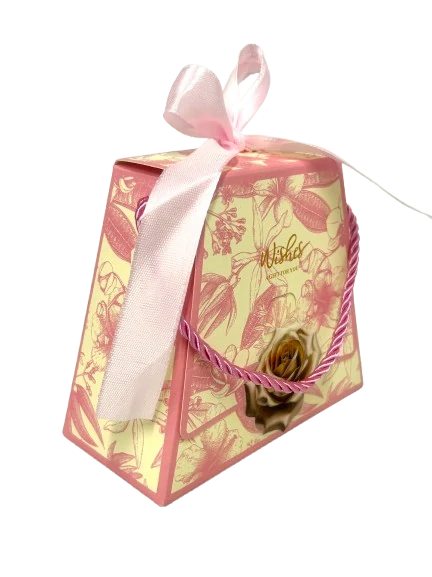 Talianske čokoládové pralinky - PAPIER MAŠLA -  PINK