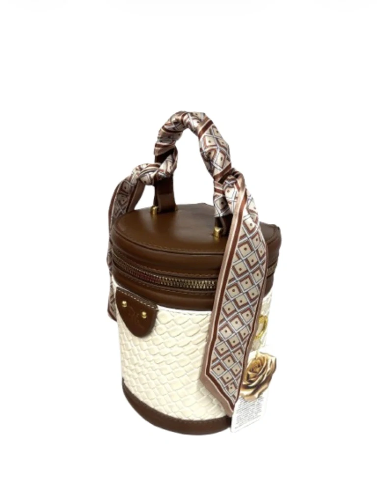 Talianske čokoláové pralinky - KOŽENÝ TUBUS Brown White 500g