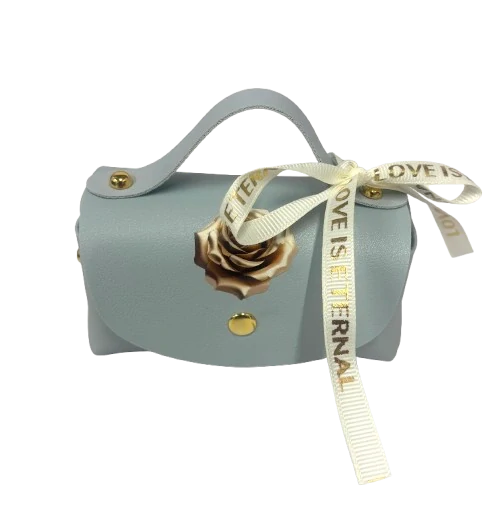 Talianske čokoládové pralinky - MIX - KABELKA KOŽA STUHA