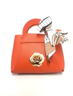 Talianske čokoládové pralinky - ORANGE - Taška koža M 100g