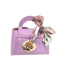 Talianske čokoládové pralinky - VIOLET - Taška koža M 100g