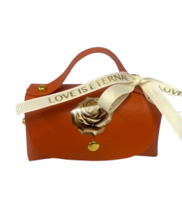 Talianske čokoládové pralinky - RED - KABELKA KOŽA STUHA