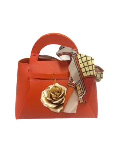 Talianske čokládové pralinky - ORANGE - Taška koža XXL 200g