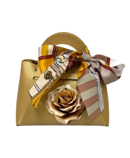 Talianske čokoládové pralinky - GOLD - Taška koža M 100g