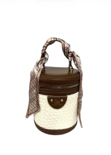 Talianske čokoláové pralinky - KOŽENÝ TUBUS Brown White 500g