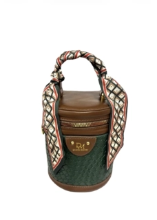 Talianske čokoláové pralinky - KOŽENÝ TUBUS Brown Green 500g