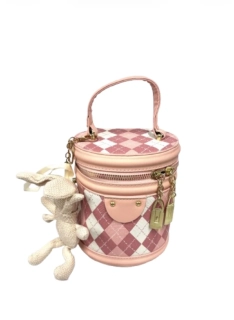 Talianske čokoláové pralinky - KOŽENÝ TUBUS Pink Rabbit 500g