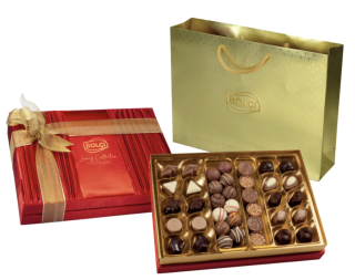 Bonboniera BOLCI Satén Red 500g