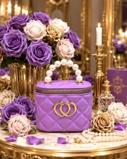 Talianske čokoláové pralinky - Umelý MINI BOX Violet 250g