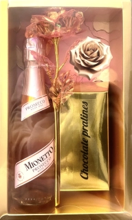 Zlata kazeta Prosecco MIONETTO pink